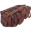Originale Nuovo grande borsone borsa da viaggio in vera pelle vintage di alta qualità c...