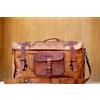 Fatto a mano Borsone da viaggio 20" da uomo in pelle pieno fiore originale con borsone da ...