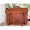 Vintage Borsa in pelle vintage a tracolla da uomo vera borsa per laptop valigetta mes...