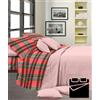 Vicino a Te Completo letto matrimoniale in flanella rosso tartan