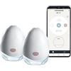 Tommee Tippee Made for Me Tiralatte elettrico indossabile doppio, mani libere, in reggiseno, portatile, silenzioso, 1 massaggio e 8 modalità Express, durata della batteria 4 ore