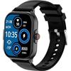 Knauermann Neo (2024) - Orologio sanitario smartwatch - ECG + funzione HRV - BT Bluetooth - apnea notturna, Nero , Normal, rettangolare