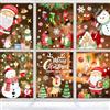 ZEACKUQ Vetrofanie Natalizie per Finestre 10 fogli, Adesivi Natalizi per Finestre Vetrine Negozi Decorazioni Natalizie per la Casa, PVC Fiocchi di Neve Adesivi Finestre Natale Riutilizzabili Addobbi Natalizi