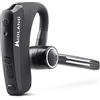 Midland Dual Headset Bluetooth, auricolare con PTT incorporato per comunicare a mani libere, cuffia mono con microfono ad archetto, cancellazione dei rumori