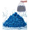 VEVOR Palline Filtranti per Piscina per Filtro a Sabbia, 1,41 kg, Materiale Filtrante in Fibra di Poliestere Blu Riutilizzabile con Sacchetto Lavaggio, per Piscina Acquario Vasca Piscina Fuori Terra