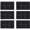 Iris Ohyama, Filtro per fontana per animali domestici PWF, set di 6 carbone attivo vegetale per cane e gatto - Filter for Pet Water Fountain PWF-200F, Grigio
