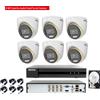 HIKVISION Kit Videosorveglianza Hikvision DVR con 6 Telecamere 2MP ColorVu Audio e HDD 1TB