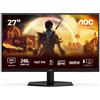 Aoc Monitor 27" ( IPS 2K 1440p QHD 260Hz ) Black Q27G42ZE