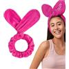 Glov Fascia per Capelli Coniglio Fasce Capelli con Orecchie Morbida e Regolabile per Donna e Bambina Accessorio Elegante per Routine di Bellezza Trucco Design Confortevole Versatile