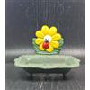 portasapone ghisa giirasole con coccinella cm 15 x 11 x 12