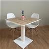 Generico TAVOLO BAR | BISTROT | RISTORANTE QUADRATO CON PIEDE CENTRALE 60/70/80 cm colori assortiti (ASPEN OAK 80X80)