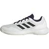 adidas Gamecourt 2.0 Tennis Shoes, Scarpe da Tennis Uomo, Core White Core Black Aurora Plum, 37 1/3 EU