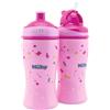 Nuby 2pz Boraccia Flip-It Cup con Beccucchio, Bambino 18m+ - Rosa