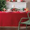 L'Oca Nera Tovaglia Natalizia Rossa Antimacchia 155x320 cm