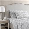 Stone Cottage - Lenzuola king size, set di biancheria da letto in percalle di cotone, decorazione per la casa croccante e cool (Hawley floreale, King)