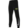 Nike Cr7 Club HF4349-077 - Felpa da Calcio in Pile, per Bambini Anziani, Colore: Grigio Fumo/Oro Metallizzato, L