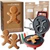 ScrapCooking - Kit Fabbrica per Ginger - Con Macchina per Pupazzi di Natale, Taglierina in acciaio inox e penne choco - 3815