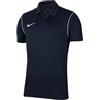 NIKE BV6879-410 Dri-Fit Park Polo Uomo Obsidian/White/White S