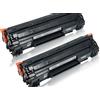 TonerPartner Set risparmio compatibile con HP CE285A / 85A XL, contiene 2 cartucce toner