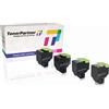 TonerPartner Multipack compatibile con Lexmark 78C2XK0 contiene 4 cartucce toner