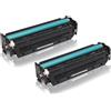 TonerPartner Set Compatibile economico del HP CE 410 XD / 305X XXL contiene 2x Cartuccia di toner