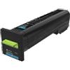 Lexmark Originale Lexmark 72K2XCE Toner ciano