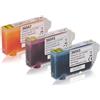 TonerPartner Multipack compatibile del Canon 0621B015 / CLI-8 GP 501 contiene 3x Cartuccia d'inchiostro