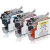 TonerPartner Multipack compatibile del Brother LC-123 RBW BP contiene 3x Cartuccia d'inchiostro
