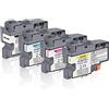 TonerPartner Confezione multipla compatibile con Brother LC-427XLBK contenente 4 cartucce d'inchiostro