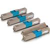 TonerPartner Multipack compatibile del OKI 44469803 contiene 4x Cartuccia di toner