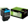 Lexmark Originale Lexmark 80C20C0 / 802C Toner ciano