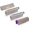 TonerPartner Multipack compatibile del OKI 43865708 contiene 4x Cartuccia di toner