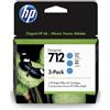 HP Originale HP 3ED77A / 712 Cartuccia di inchiostro ciano
