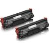 TonerPartner Set Compatibile economico del HP CF 283 A / 83A contiene 2x Cartuccia di toner