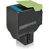 TonerPartner Compatibile con Lexmark C242XC0 Cartuccia di toner, ciano