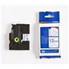 Brother Originale Brother TZEFA3 P-Touch Nastro a colore tessile blu su bianco 12mm x 3m