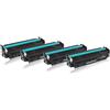 TonerPartner Multipack compatibile del HP CE410A / 305A contiene 1xBK, 1xC, 1xM, 1xY