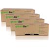 TonerPartner greenline Multipack sostituisce HP CF540X / 203X contiene 4x Cartuccia di toner