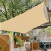 Cool Area Vela Ombreggiante Impermeabile 2.5x2.5m Quadrato,Sabbia | Tenda a Vela Protezione 95% Raggi UV,Tenda da Sole per Giardino Esterno Terrazza