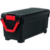Iris Ohyama Grande scatole di immagazzinaggio, Fai da te, 170 Lmaniglia e ruote, Mobile, Garage, Giardino, Store it All Box SIA-1000, Nero