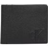 Calvin Klein Uomo Borsello Logo Emboss Bifold in Pelle, Nero (Black), Taglia Unica