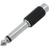 OMNITRONIC 30226150 ADATTATORE RCA FEMMINA - JACK MASCHIO 1/4" 6,3mm