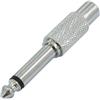 OMNITRONIC 3022615M ADATTATORE RCA FEMMINA - JACK MASCHIO 1/4" 6,3mm IN METALLO