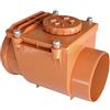 First Plast NRO160A Valvola Antiritorno in PVC con O-Ring, Rosso, diametro 160 mm