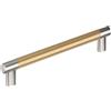 Amerock Esquire BP36562PNCZ - Maniglia per armadietto, in nichel lucidato/bronzo champagne, 203 mm