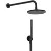 Ideal Standard - Idealrain, Kit doccia light, Mini set componenti doccia tondo, Nero Seta