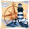 VERVACO Kit Cuscino Punto Croce MARINA Set Ricamo Principianti Cuscini Gobelin Decorativi ca. 40 x 40 cm Accessori Per Lavoretti Creativi DIY Casa Decor Hobby Adulti Cross Stitch