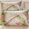 PETTI Artigiani Italiani - Coppia di Federe Cuscino 145x40 cm in Microfibra, Cuscini Arredo Camera da Letto, Divano, Salotto, Set 2 Fodere Copricuscino, Federa Floreale 191, 100% Made in Italy