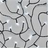 EMOS Catena luminosa a LED bianca fredda, 2,8 metri, filo nero con 40 LED, funzione timer 6/18h, funzionamento a batteria (3 x AA), durata 10.000 h, IP44 per interni ed esterni
