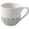 Villeroy & Boch - Fleur vert tazzina da espresso verde, lavabile in lavastoviglie, utilizzabile in microonde, tazza piccola espresso, stoviglie con motivo floreale, Porcellana Premium
